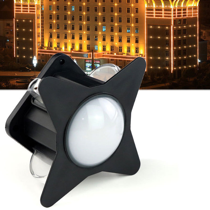Zeitgenössische Kreative Wasserdichte Aluminium Acryl PC Kreuz Stern LED Wandleuchte Lampe Für Außenpatio | Karnz