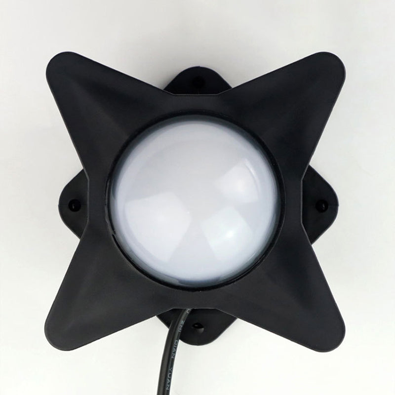 Zeitgenössische Kreative Wasserdichte Aluminium Acryl PC Kreuz Stern LED Wandleuchte Lampe Für Außenpatio | Karnz
