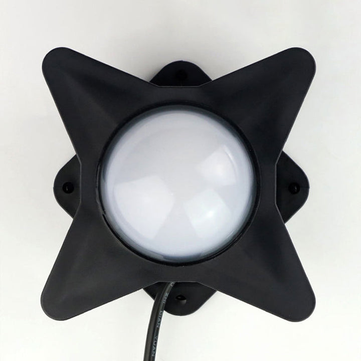 Zeitgenössische Kreative Wasserdichte Aluminium Acryl PC Kreuz Stern LED Wandleuchte Lampe Für Außenpatio | Karnz