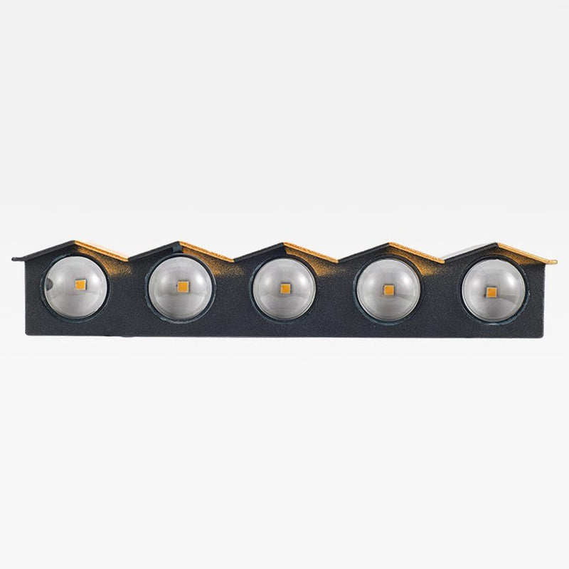 Moderne Einfachheit Wasserdichte Aluminium Rechteckige Gebogene Auf- und Abwärts LED Wandlampe Für Outdoor Patio | Karnz