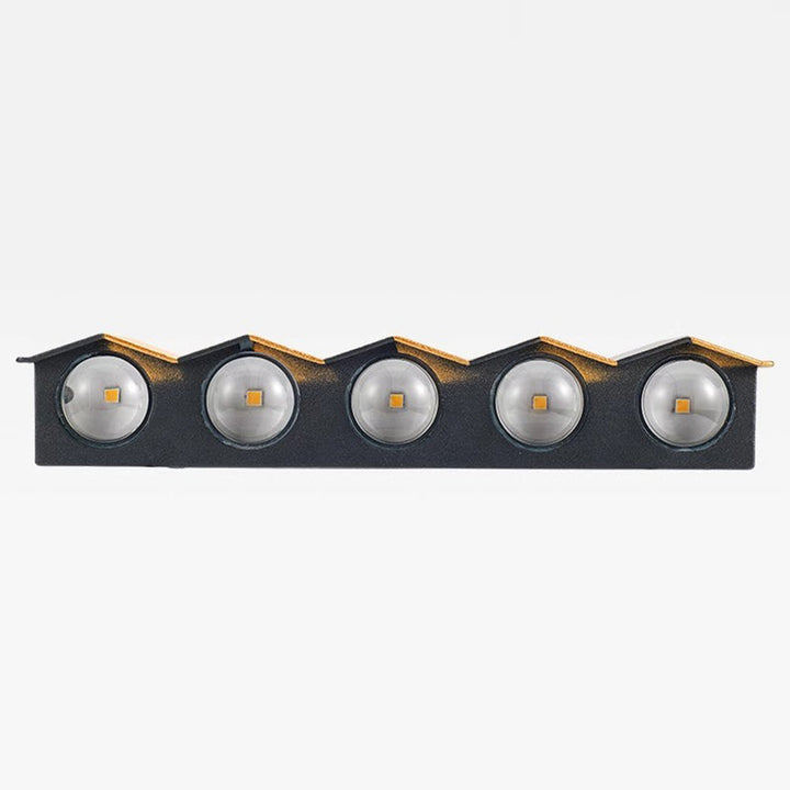Moderne Einfachheit Wasserdichte Aluminium Rechteckige Gebogene Auf- und Abwärts LED Wandlampe Für Outdoor Patio | Karnz