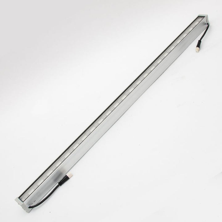 Moderne Einfachheit Wasserdicht Aluminium Verstärkt Glas Streifen Rechteckige LED Wandleuchte Lampe Für Außenpatio | Karnz