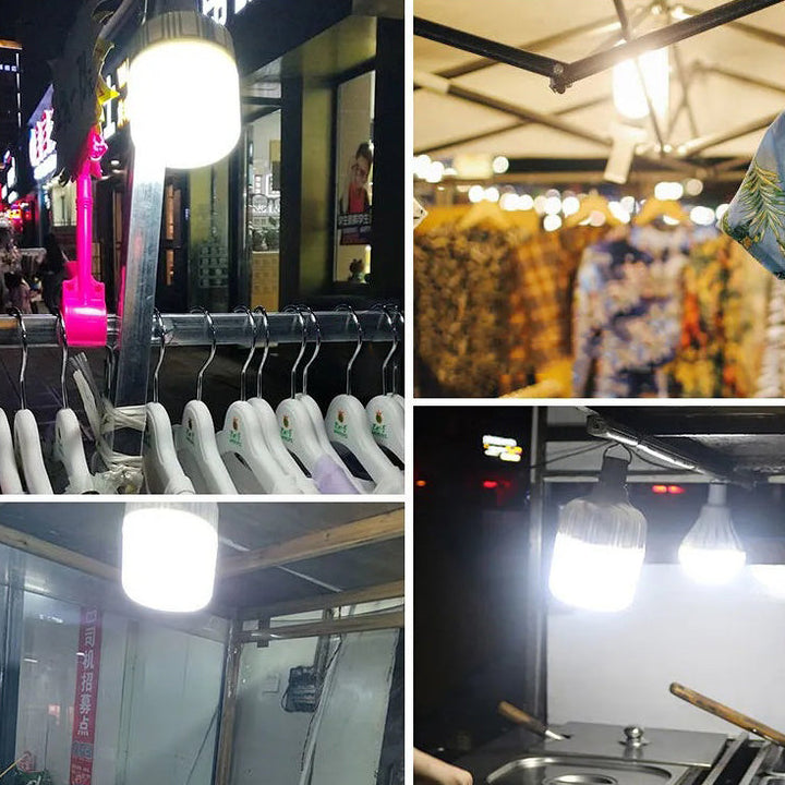 Moderne Einfachheit Wiederaufladbare ABS Metallzylinder Hängeleuchte LED Außenlicht für den Garten | Karnz