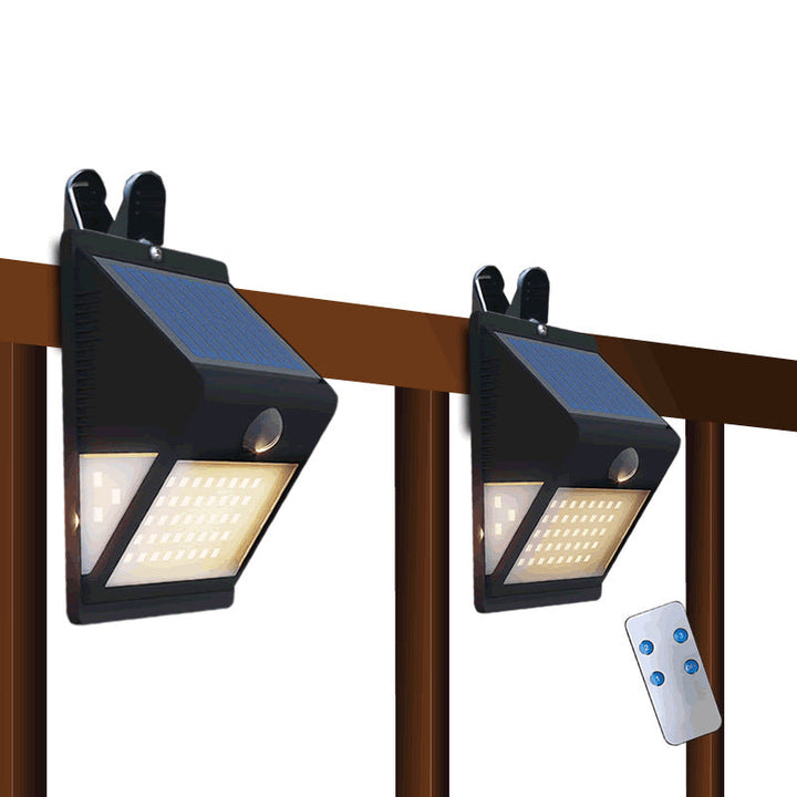Moderne Einfachheit Solar wasserdichtes Triangle ABS PC Menschensensor LED Wandleuchte Lampe Außenlicht für Außenpatio | Karnz