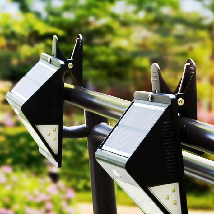Moderne Einfachheit Solar wasserdichtes Triangle ABS PC Menschensensor LED Wandleuchte Lampe Außenlicht für Außenpatio | Karnz