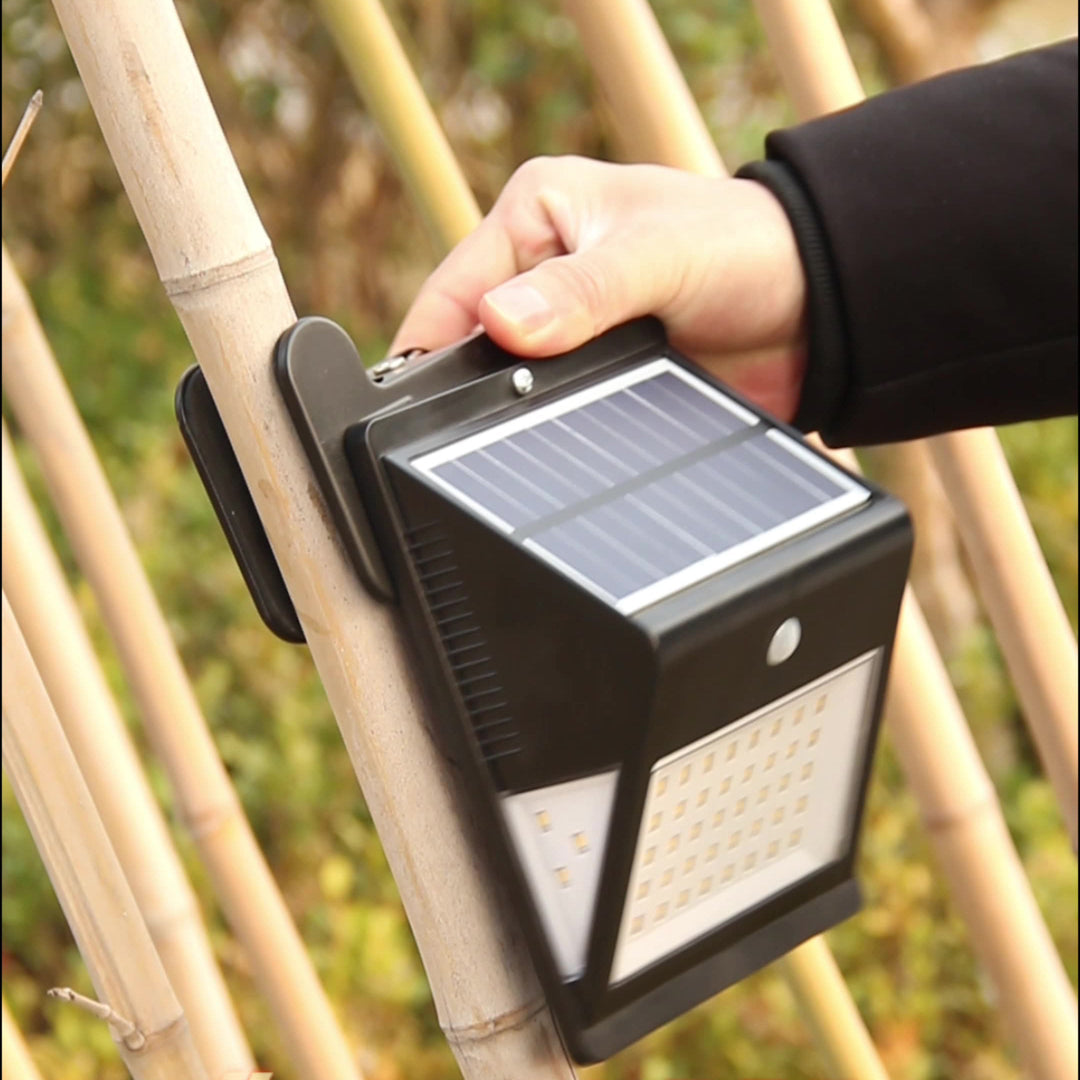 Moderne Einfachheit Solar wasserdichtes Triangle ABS PC Menschensensor LED Wandleuchte Lampe Außenlicht für Außenpatio | Karnz