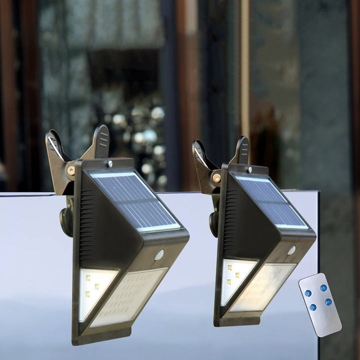 Moderne Einfachheit Solar wasserdichtes Triangle ABS PC Menschensensor LED Wandleuchte Lampe Außenlicht für Außenpatio | Karnz