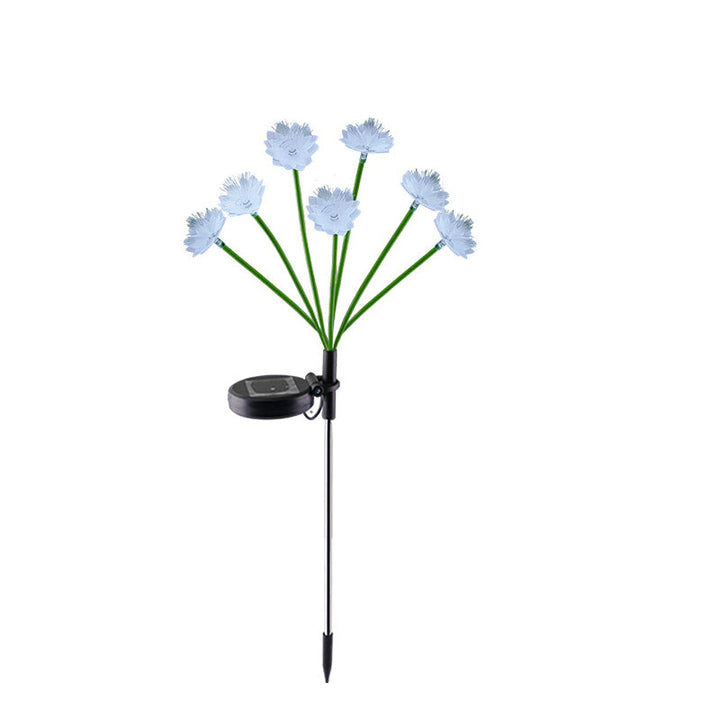 Moderne Art Deco Solar Waterproof Edelstahl Glasfaser ABS Silica Sakura Pilz LED Außenleuchte Landschaft Beleuchtung Für Garten | Karnz