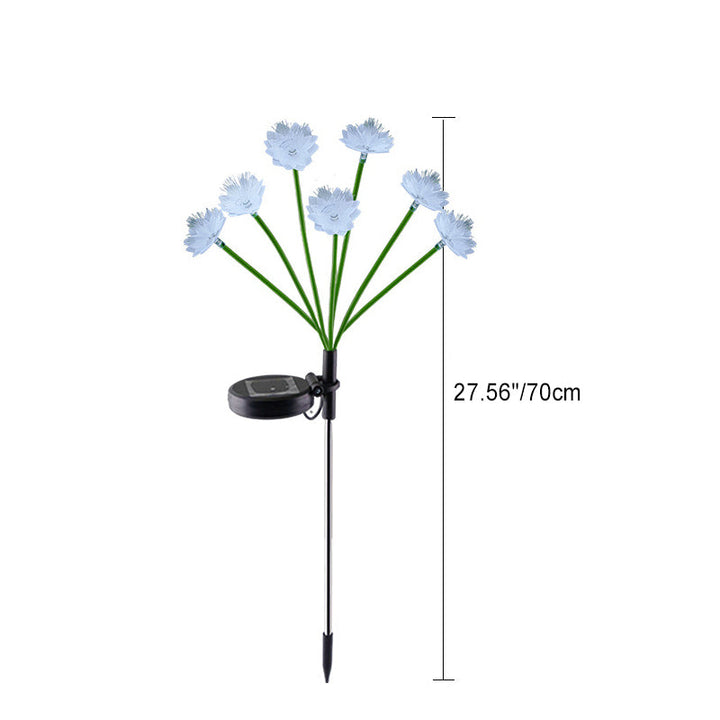 Moderne Art Deco Solar Waterproof Edelstahl Glasfaser ABS Silica Sakura Pilz LED Außenleuchte Landschaft Beleuchtung Für Garten | Karnz