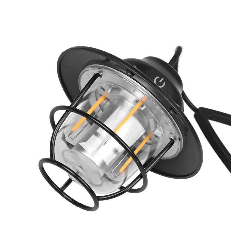 Zeitgenössische Retro Wiederaufladbare Wasserfeste Eisen Silica ABS PC Strobile LED Outdoor Licht Für Garten | Karnz