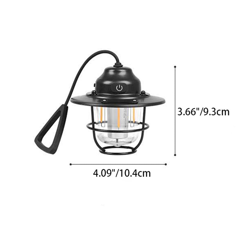 Zeitgenössische Retro Wiederaufladbare Wasserfeste Eisen Silica ABS PC Strobile LED Outdoor Licht Für Garten | Karnz