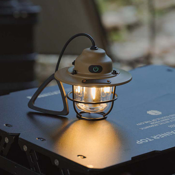 Zeitgenössische Retro Wiederaufladbare Wasserfeste Eisen Silica ABS PC Strobile LED Outdoor Licht Für Garten | Karnz