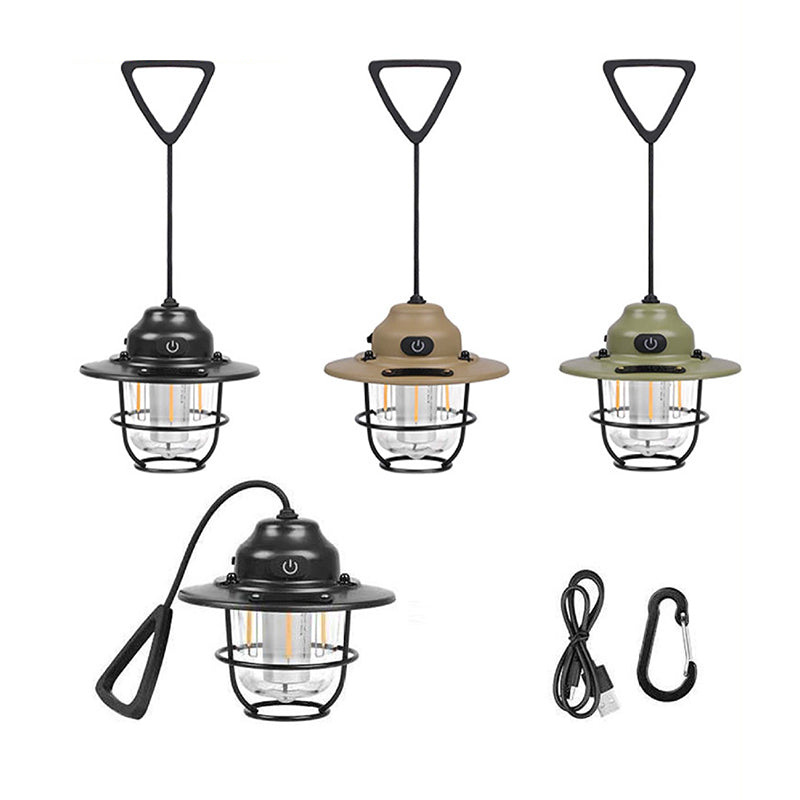 Zeitgenössische Retro Wiederaufladbare Wasserfeste Eisen Silica ABS PC Strobile LED Outdoor Licht Für Garten | Karnz