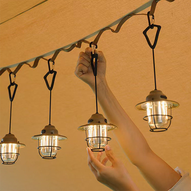 Zeitgenössische Retro Wiederaufladbare Wasserfeste Eisen Silica ABS PC Strobile LED Outdoor Licht Für Garten | Karnz
