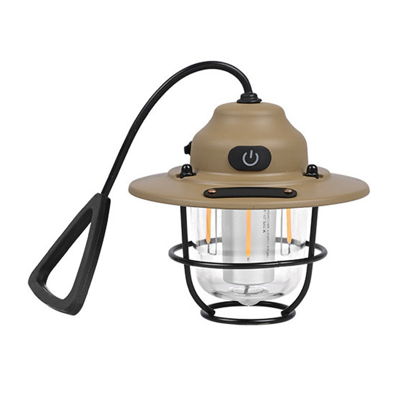 Zeitgenössische Retro Wiederaufladbare Wasserfeste Eisen Silica ABS PC Strobile LED Outdoor Licht Für Garten | Karnz
