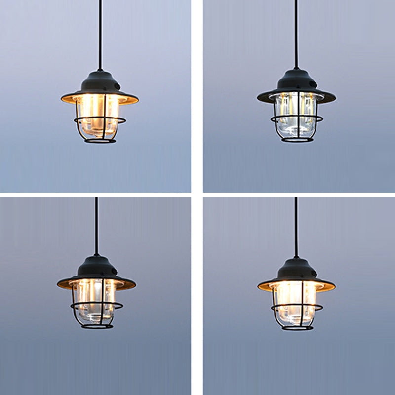 Zeitgenössische Retro Wiederaufladbare Wasserfeste Eisen Silica ABS PC Strobile LED Outdoor Licht Für Garten | Karnz