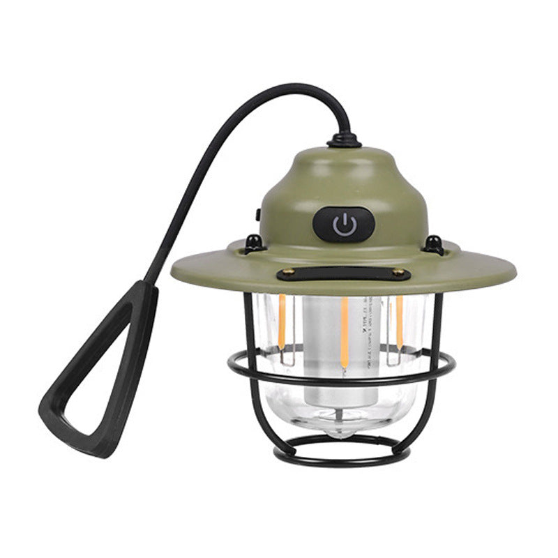 Zeitgenössische Retro Wiederaufladbare Wasserfeste Eisen Silica ABS PC Strobile LED Outdoor Licht Für Garten | Karnz