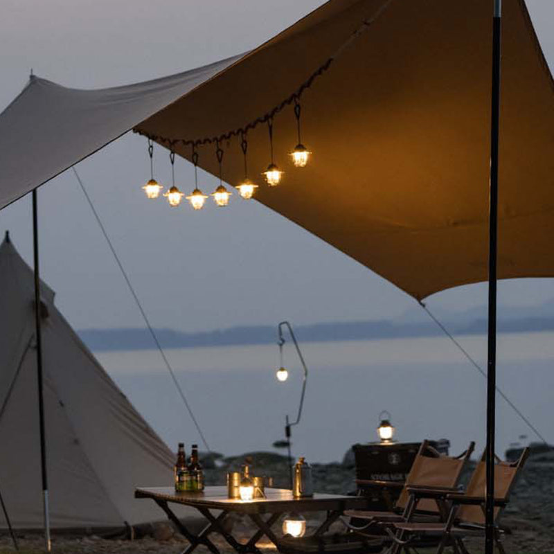 Zeitgenössische Retro Wiederaufladbare Wasserfeste Eisen Silica ABS PC Strobile LED Outdoor Licht Für Garten | Karnz