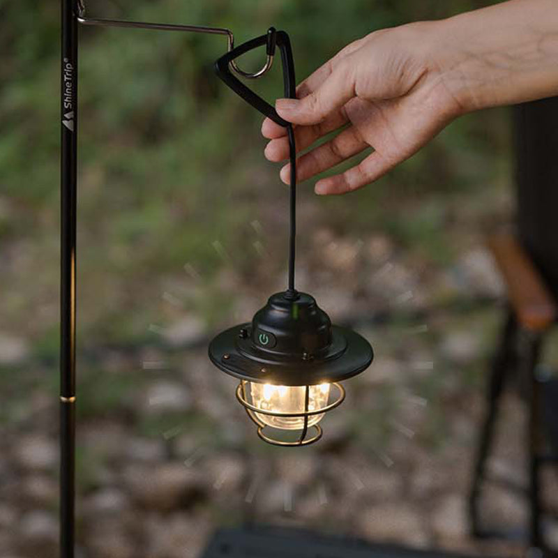 Zeitgenössische Retro Wiederaufladbare Wasserfeste Eisen Silica ABS PC Strobile LED Outdoor Licht Für Garten | Karnz