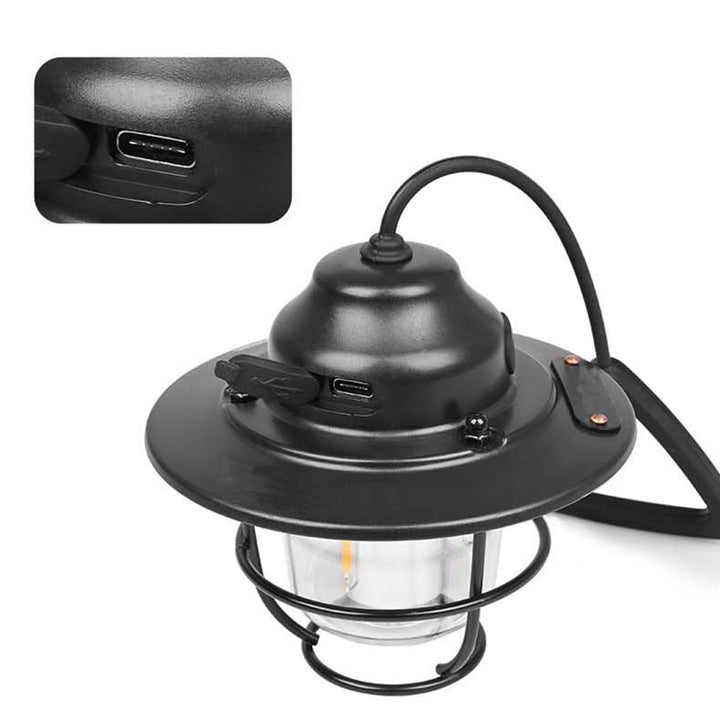 Zeitgenössische Retro Wiederaufladbare Wasserfeste Eisen Silica ABS PC Strobile LED Outdoor Licht Für Garten | Karnz