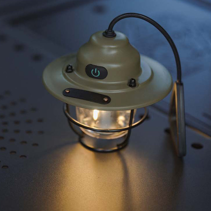 Zeitgenössische Retro Wiederaufladbare Wasserfeste Eisen Silica ABS PC Strobile LED Outdoor Licht Für Garten | Karnz