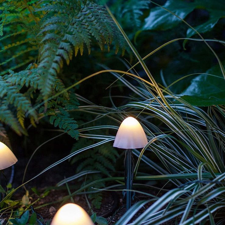 Zeitgenössische kreative Solar-Batterie wasserdicht PVC Pilz LED Außenleuchte Landschaftsbeleuchtung für Garten | Karnz