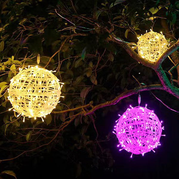 Wasserdichte PVC-Hängekugel-Dekorations-LED-Außenpendelleuchte für den Garten