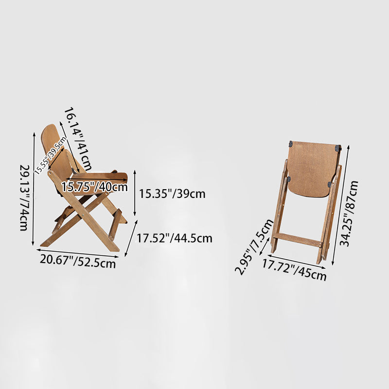 Zeitgenössisches Retro Massivholz Sperrholz & Eisen Runde Quadratische Kaffeetisch- und Stuhlset für Balkon & Wohnzimmer | Karnz