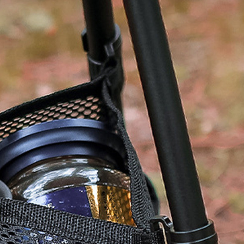 Moderne Einfachheit Aluminiumlegierung ABS Rund Faltbarer Outdoor Kaffeetisch 1-Tablett Taschenlampenhalter für draußen | Karnz