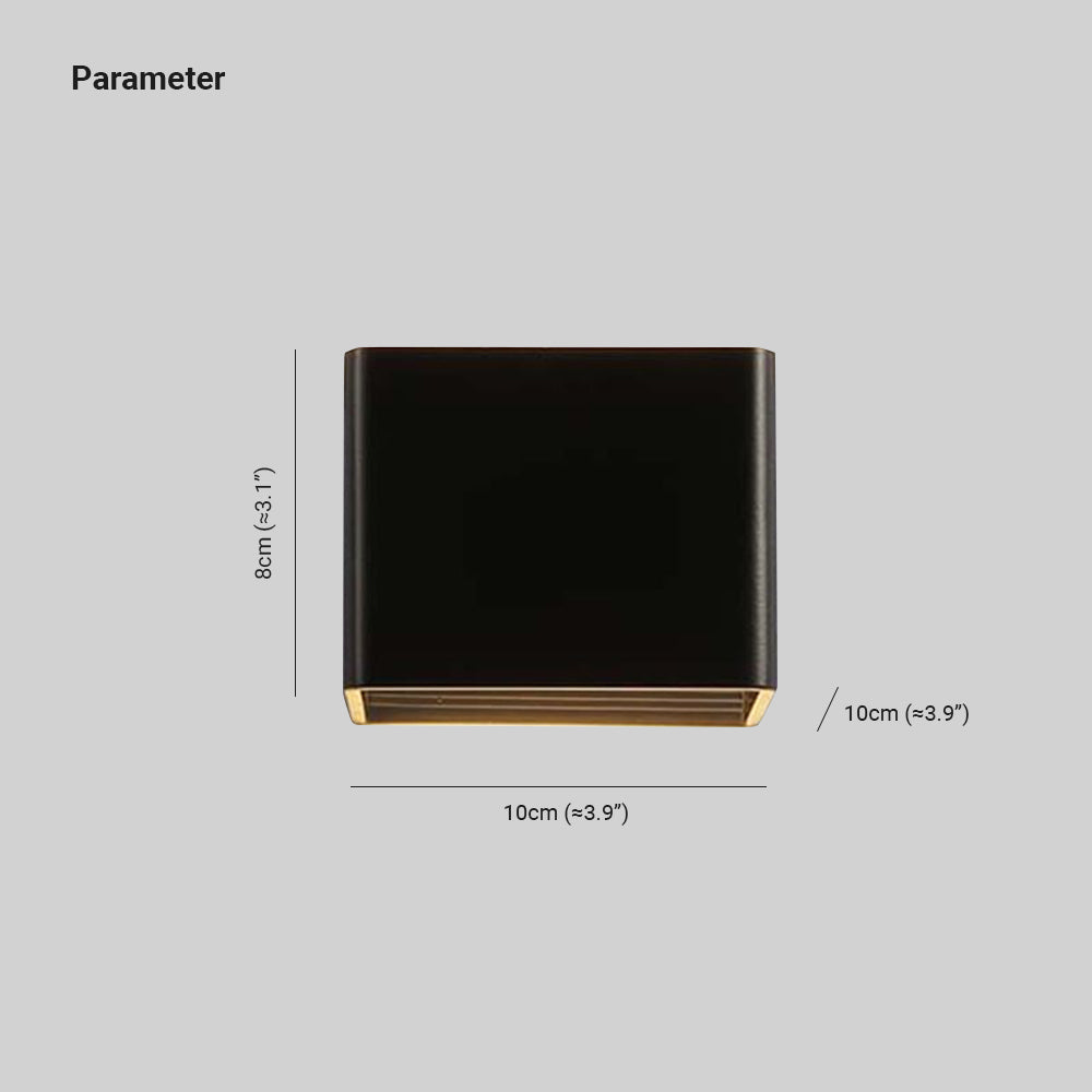 LumiBox - Quadratische LED-Wandlampe | Modernes Design in Schwarz, Weiß und Grün für Schlafzimmer und Wohnzimmer | Karnz