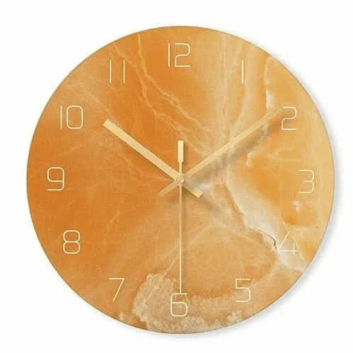 Olive – Elegante Wanduhr mit Marmor-Inspiration