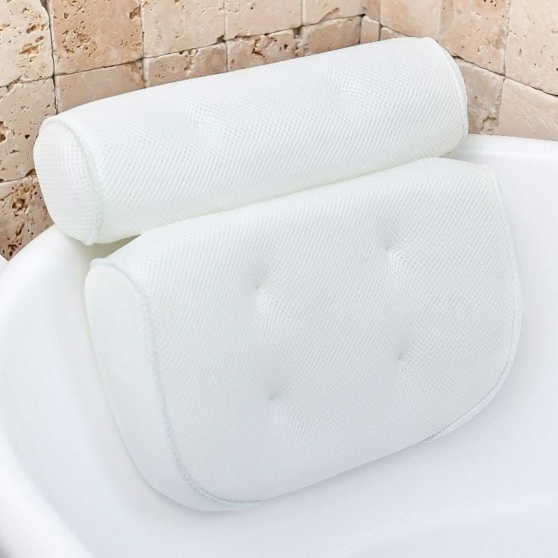 Ergonomisches Badewannenkissen zur Nacken- und Kopfstütze in der Badewanne