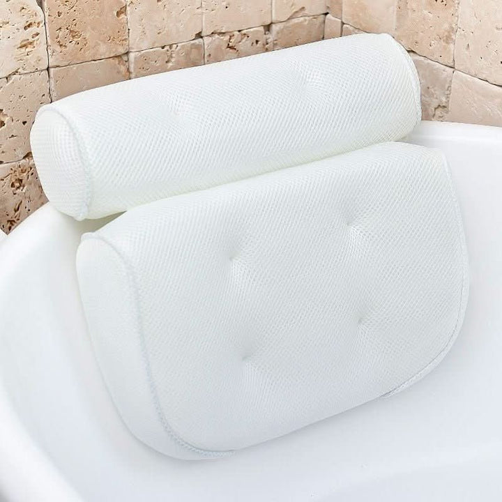 Ergonomisches Badewannenkissen zur Nacken- und Kopfstütze in der Badewanne