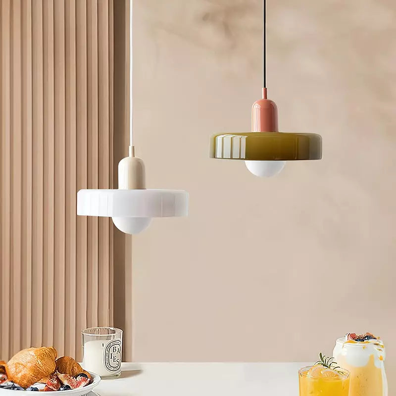 Skandinavische Pendelleuchte für Wohnzimmer und Esszimmer – Minimalistisches Design mit einstellbarer Höhe – Glas | Karnz