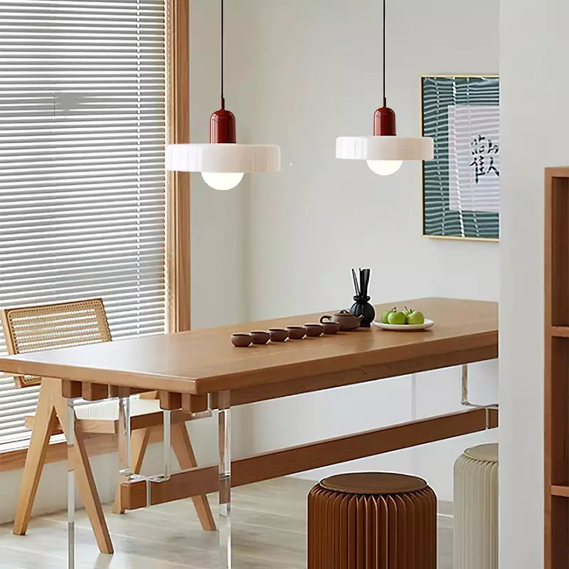 Skandinavische Pendelleuchte für Wohnzimmer und Esszimmer – Minimalistisches Design mit einstellbarer Höhe – Glas | Karnz