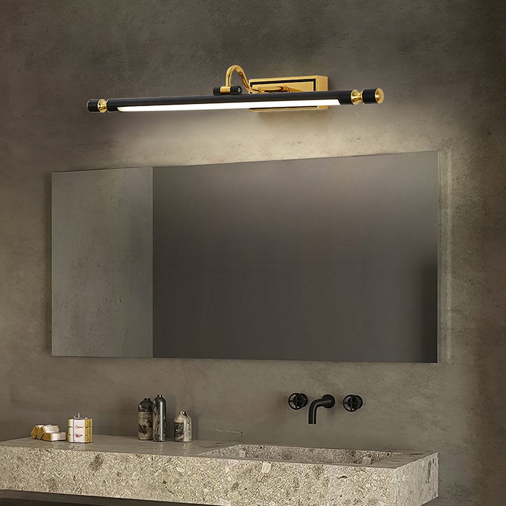 Luxus Schwarz-Gold Spiegel Lampe – LumoGold | Karnz