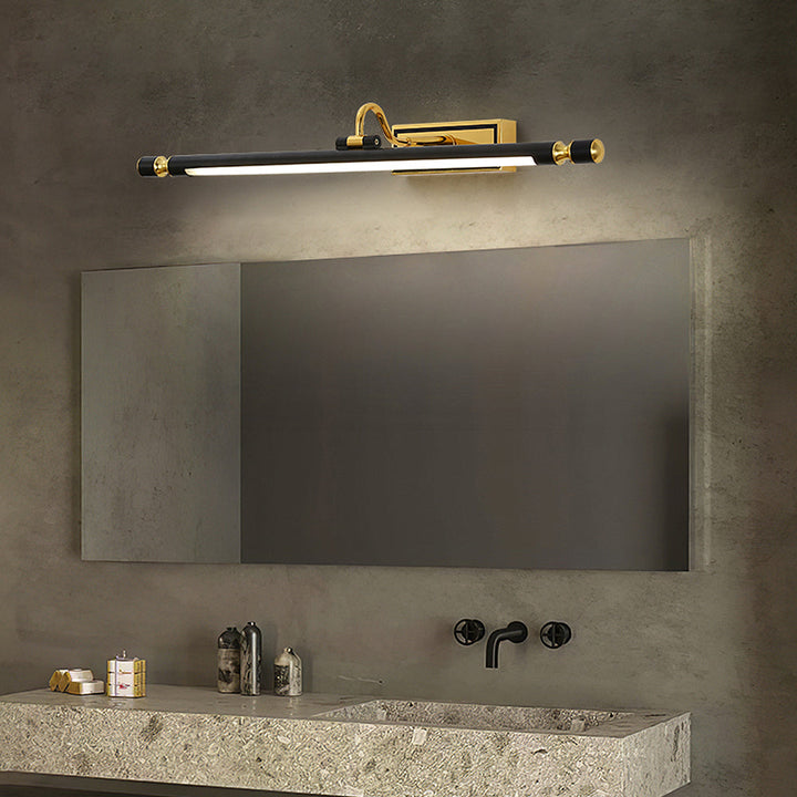 Luxus Schwarz-Gold Spiegel Lampe – LumoGold | Karnz