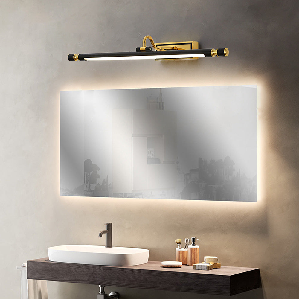 Luxus Schwarz-Gold Spiegel Lampe – LumoGold | Karnz