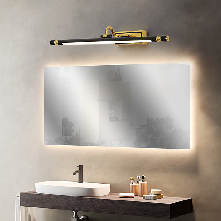 Luxus Schwarz-Gold Spiegel Lampe – LumoGold | Karnz