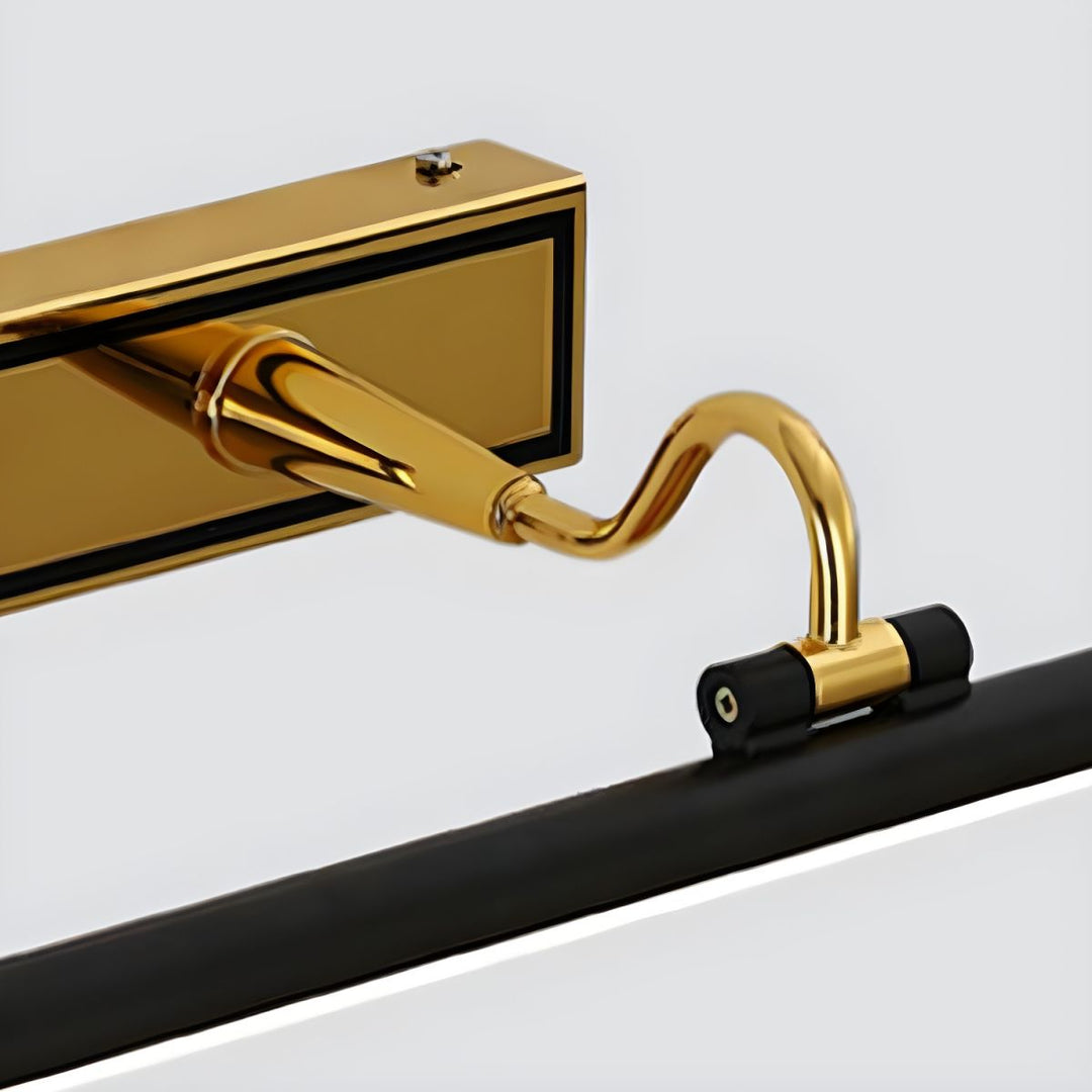 Luxus Schwarz-Gold Spiegel Lampe – LumoGold | Karnz