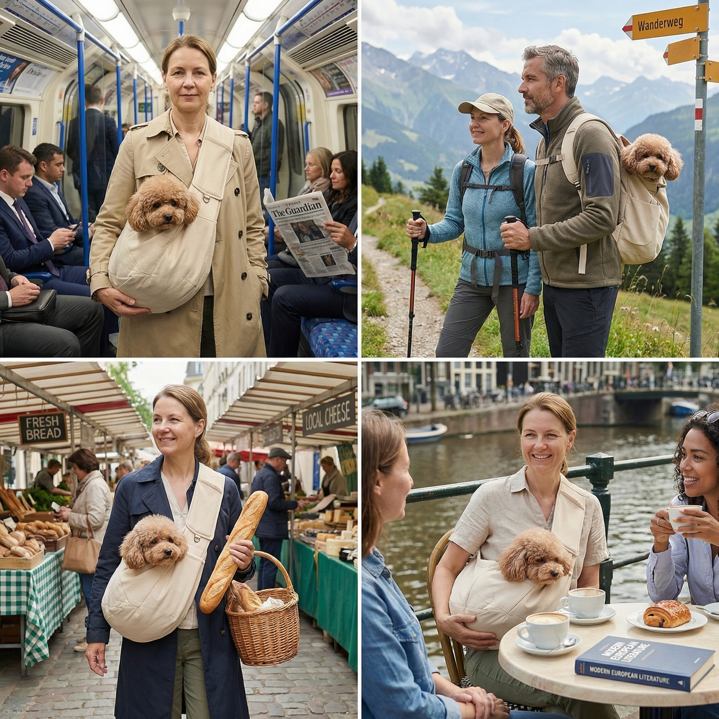 Tragbarer Hundeschulter-Rucksack – Atmungsaktiv, Wasserabweisend & Sicher Karnz