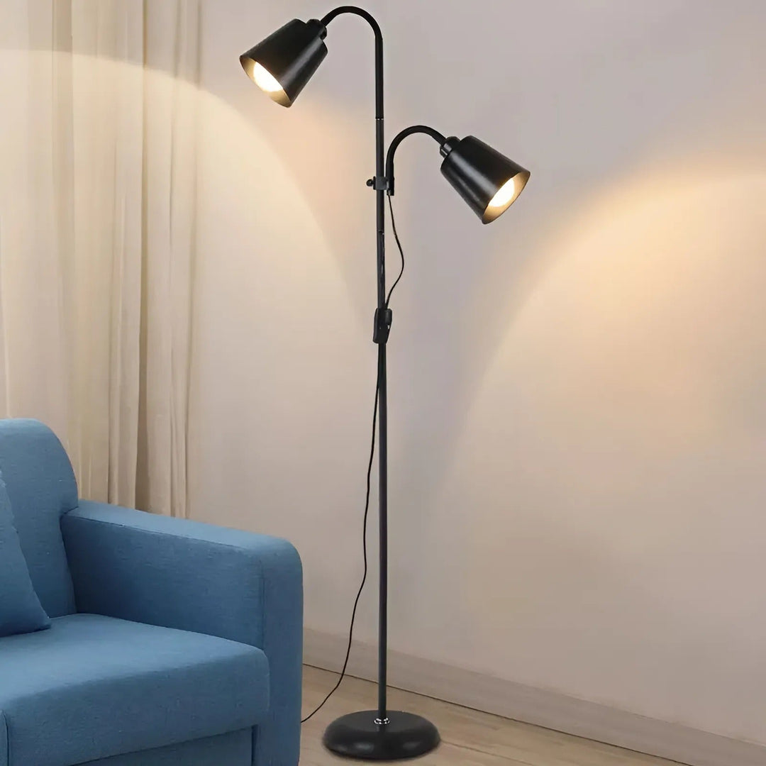 Moderne verstellbare LED Stehlampe mit E27 Sockeldesign | Karnz