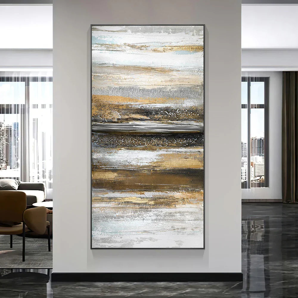 Zeitgenössische urbane abstrakte Wandkunst Fine Art Leinwanddrucke neutrale Farbtonbilder für moderne Wohnung Wohnzimmer Home Office Kunst Dekor | Karnz