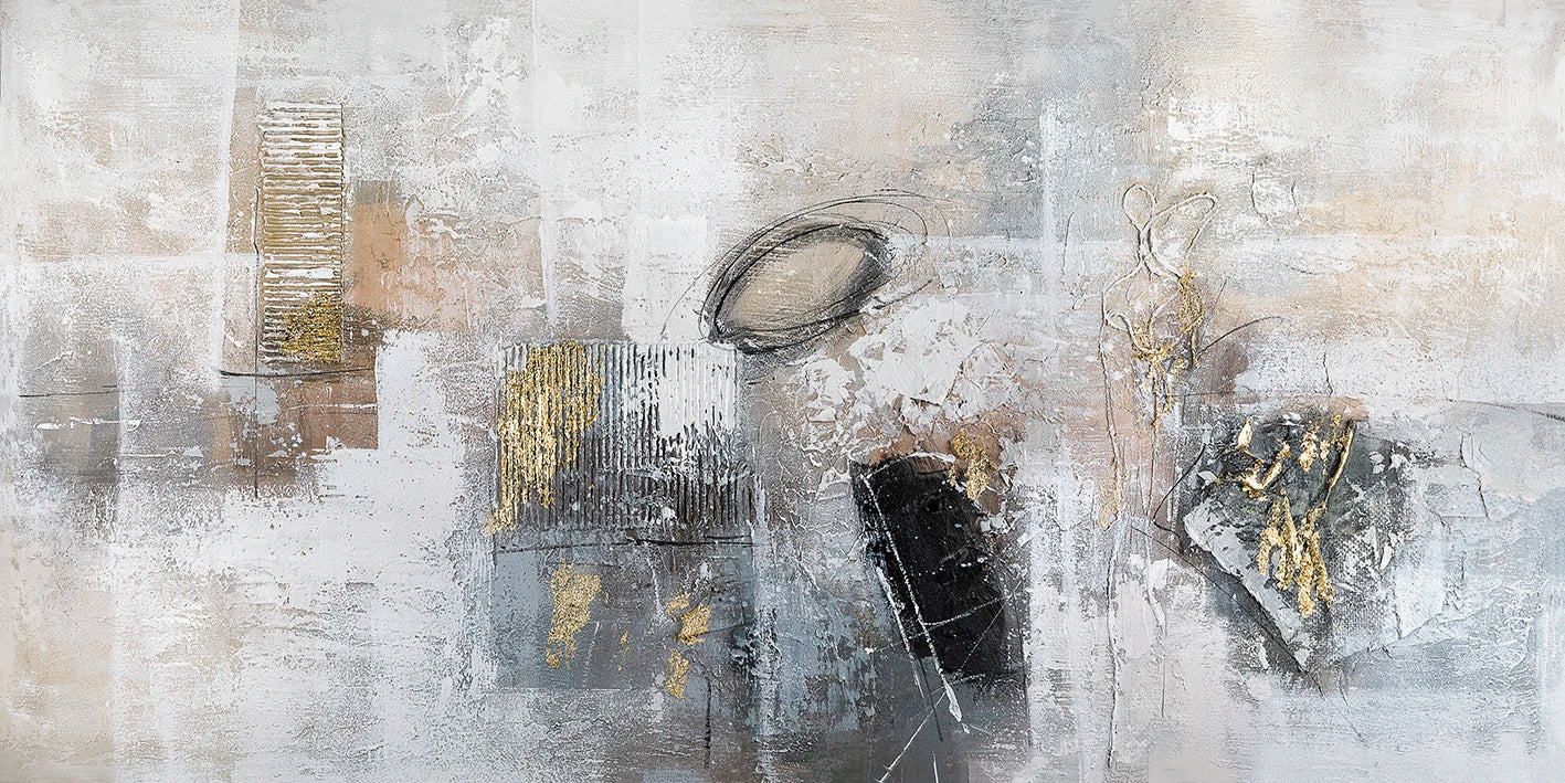 Zeitgenössische städtische abstrakte Wandkunst Fine Art Leinwanddrucke neutrale Farbtöne Bilder für modernes Apartment Wohnzimmer Büro Kunst Dekor