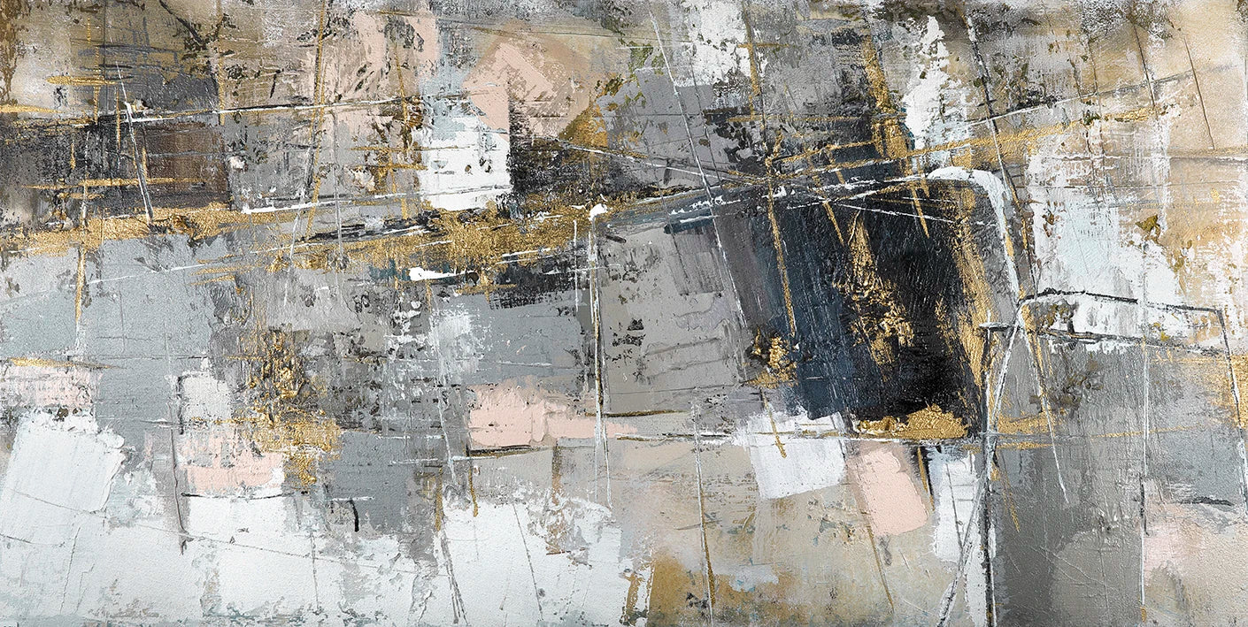 Zeitgenössische urbane abstrakte Wandkunst Fine Art Leinwanddrucke neutrale Farbtonbilder für moderne Wohnung Wohnzimmer Home Office Kunst Dekor | Karnz