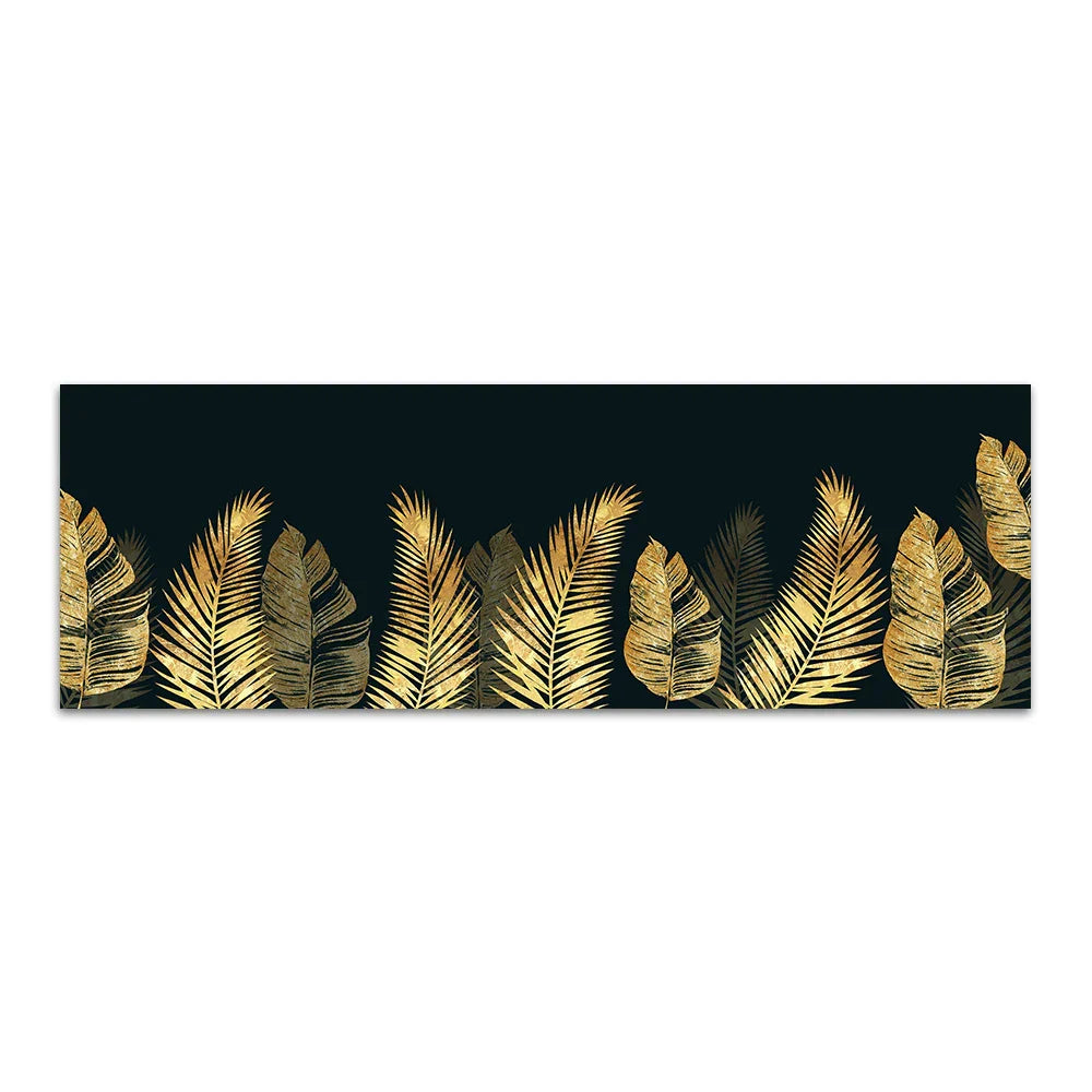 Große Größen Weites Format Tropische Botanische Wandkunst Feine Kunstleinwanddrucke Goldene Monstera Palmblätter Bilder Für Über Dem Bett Kunst Für Über Der Couch