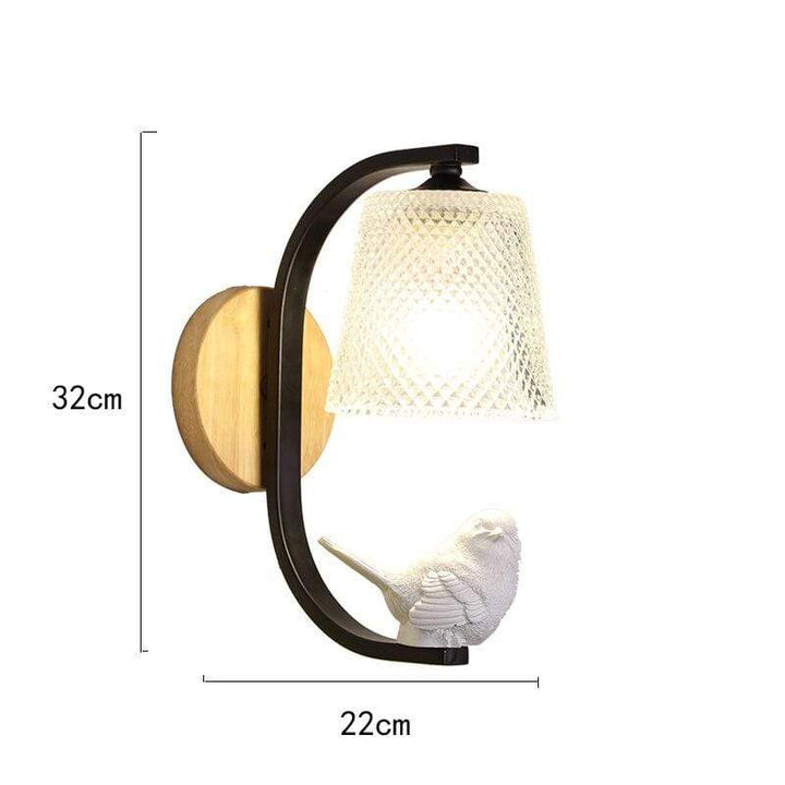 Vogel Lampe Wandlampe Karnz