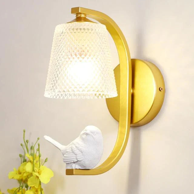 Vogel Lampe Wandlampe Karnz