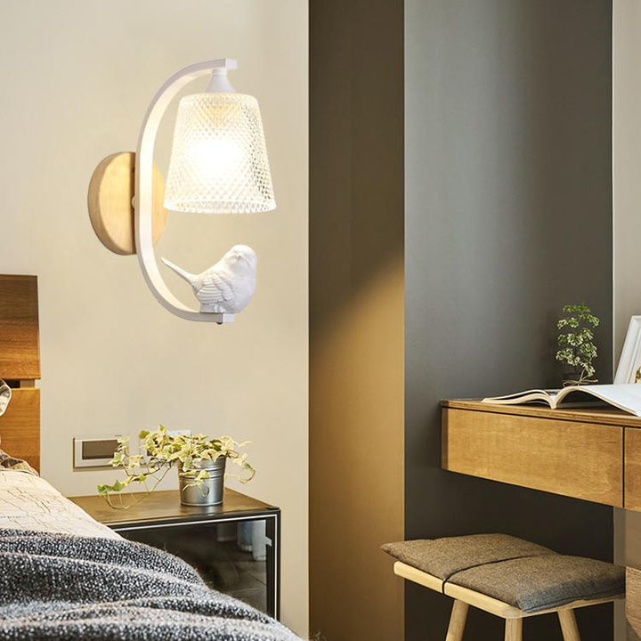 Vogel Lampe Wandlampe Karnz