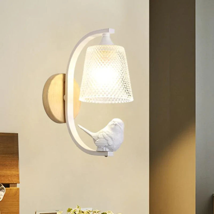 Vogel Lampe Wandlampe Karnz